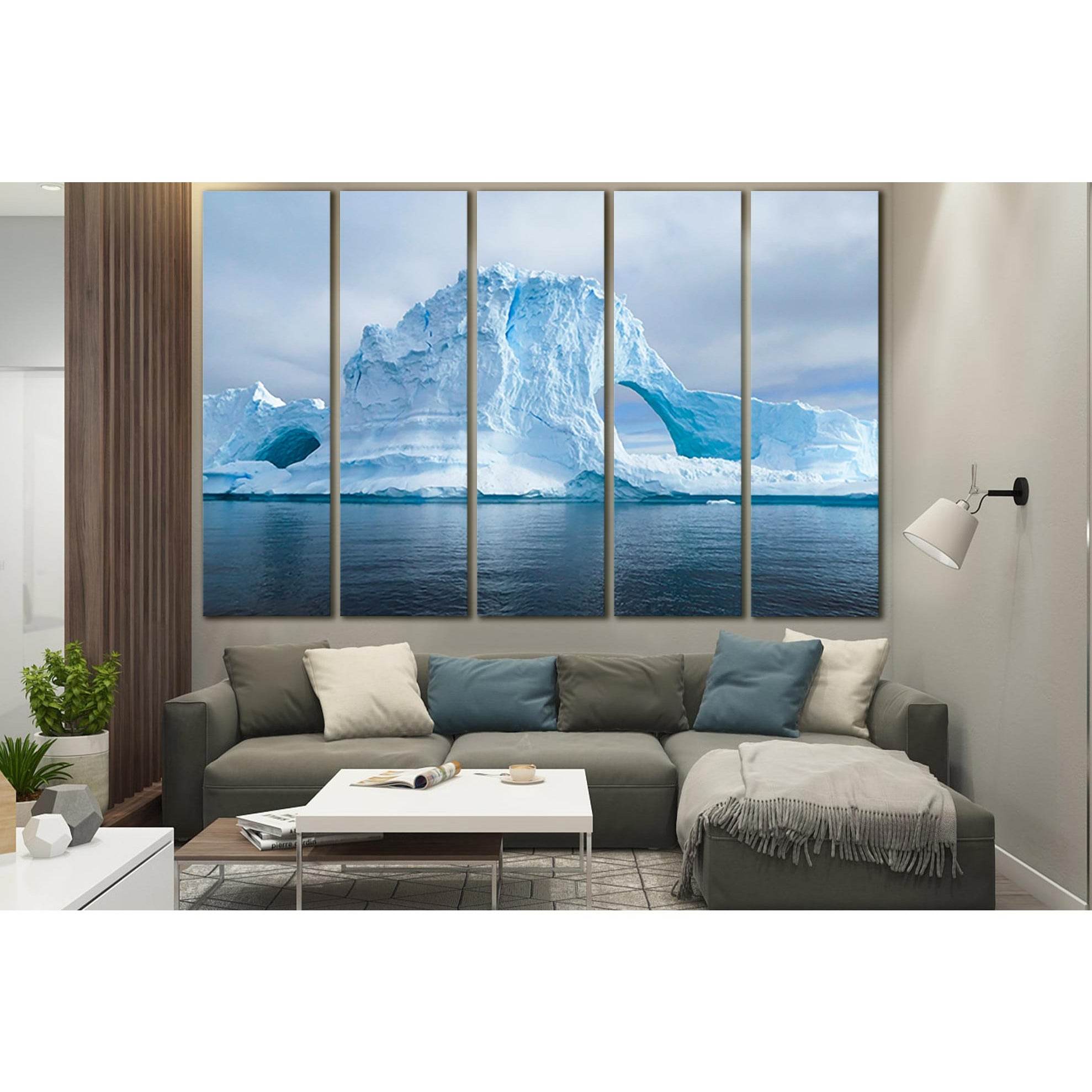 Glaciers And The Icebergs №SL1302 Ready to Hang Canvas Print