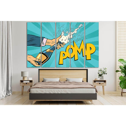 Opening Champagne Bottles Pop Art №SL534 Ready to Hang Canvas PrintCanvas art arrives ready to hang, with hanging accessories included and no additional framing required. Every canvas print is hand-crafted, made on-demand at our workshop and expertly stre