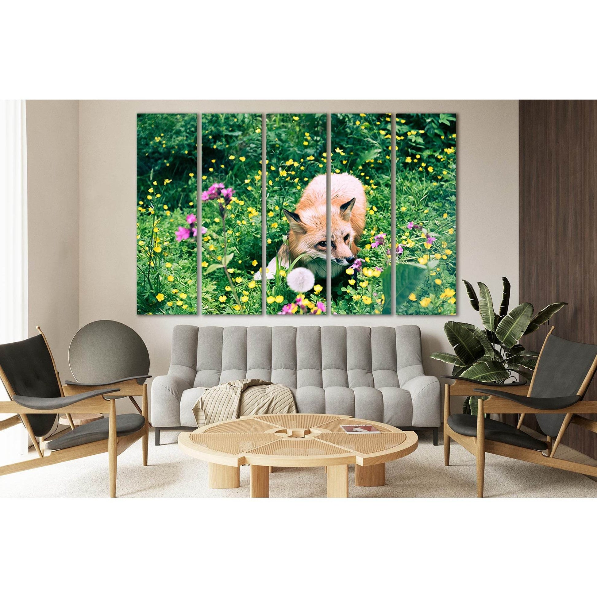 Fox Among Flowers In The Meadow №SL1518 Ready to Hang Canvas PrintCanvas art arrives ready to hang, with hanging accessories included and no additional framing required. Every canvas print is hand-crafted, made on-demand at our workshop and expertly stret