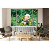 Fox Among Flowers In The Meadow №SL1518 Ready to Hang Canvas Print