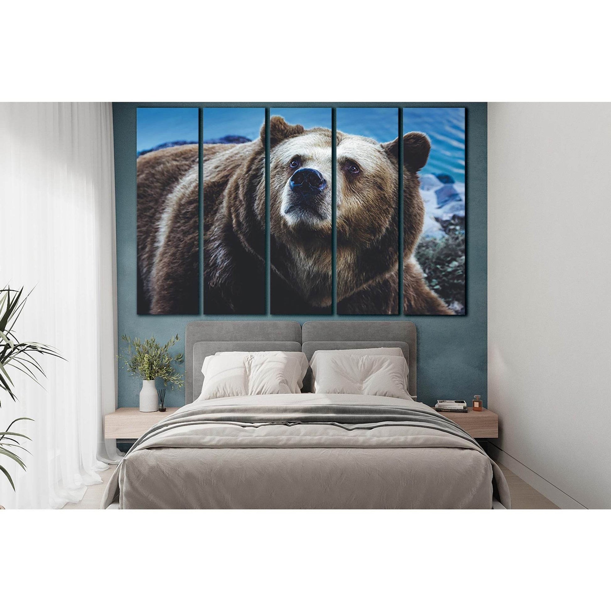 Big Brown Bear №SL1538 Ready to Hang Canvas PrintCanvas art arrives ready to hang, with hanging accessories included and no additional framing required. Every canvas print is hand-crafted, made on-demand at our workshop and expertly stretched around 100%