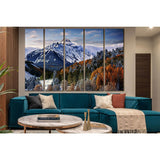 Winter In The Mountains №SL1566 Ready to Hang Canvas Print