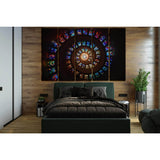 Spiral Stained Glass №SL1379 Ready to Hang Canvas Print