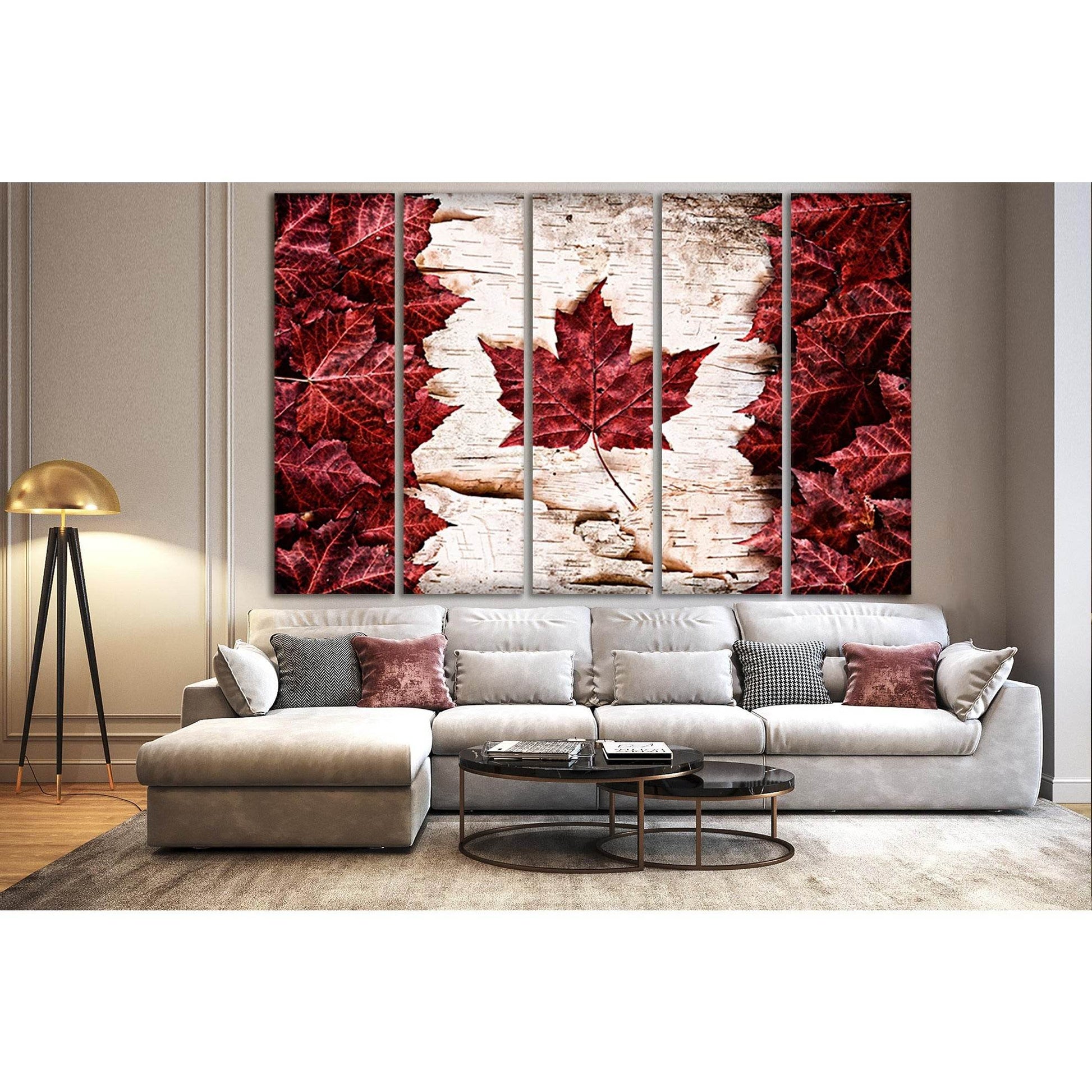 Maple Leaves Canadian Flag №SL1197 Ready to Hang Canvas PrintCanvas art arrives ready to hang, with hanging accessories included and no additional framing required. Every canvas print is hand-crafted, made on-demand at our workshop and expertly stretched