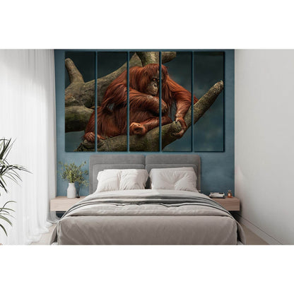 Orangutan On The Tree №SL1515 Ready to Hang Canvas PrintCanvas art arrives ready to hang, with hanging accessories included and no additional framing required. Every canvas print is hand-crafted, made on-demand at our workshop and expertly stretched aroun