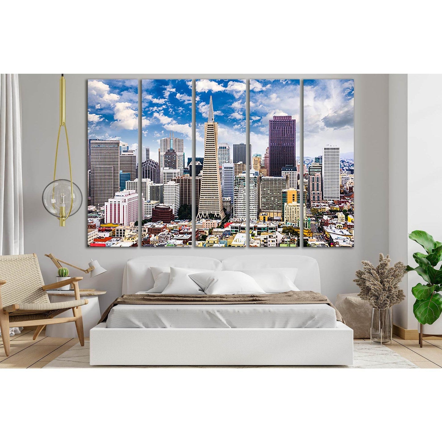 San Francisco Skyline №SL1458 Ready to Hang Canvas PrintCanvas art arrives ready to hang, with hanging accessories included and no additional framing required. Every canvas print is hand-crafted, made on-demand at our workshop and expertly stretched aroun
