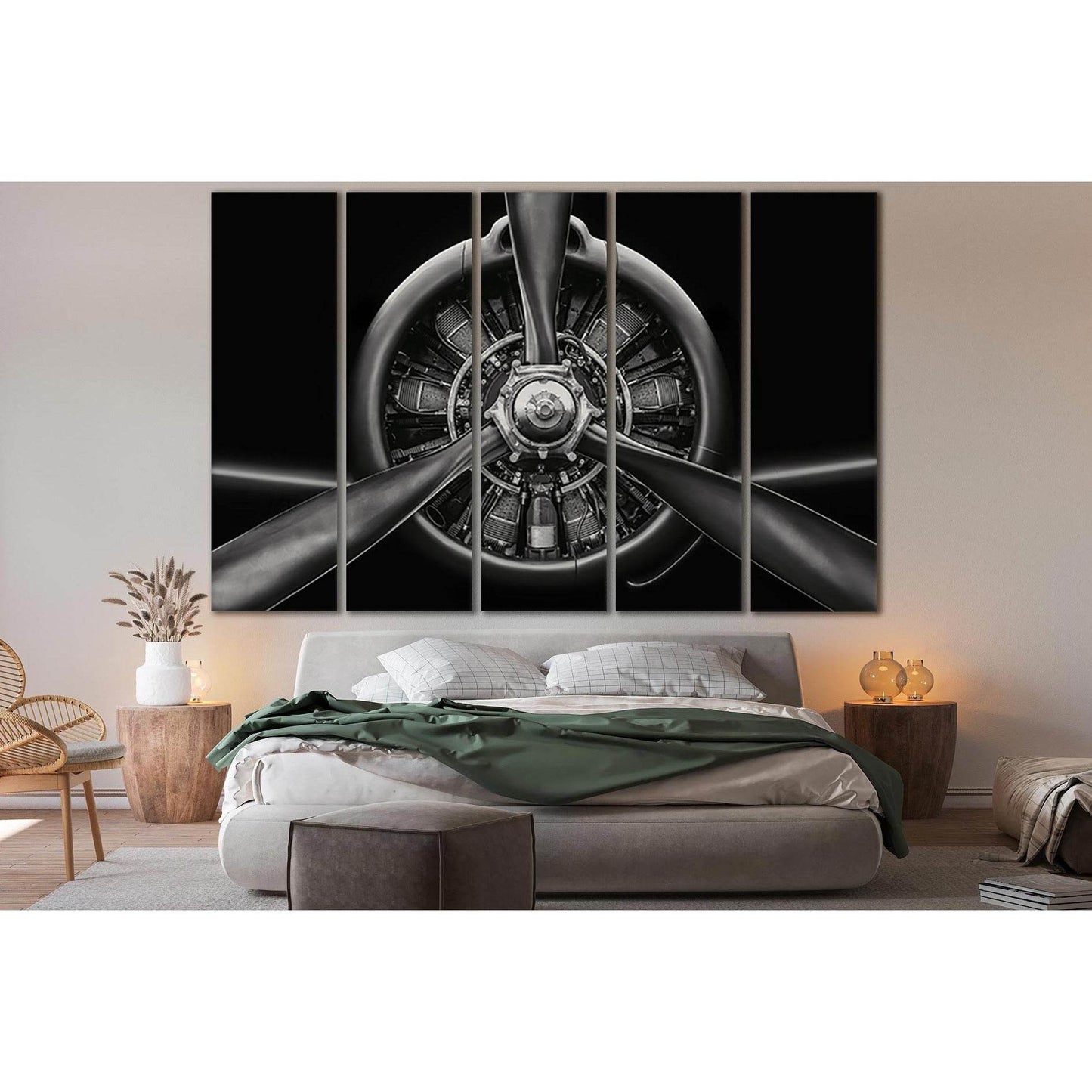 Aircraft Radial Engine №SL755 Ready to Hang Canvas PrintCanvas art arrives ready to hang, with hanging accessories included and no additional framing required. Every canvas print is hand-crafted, made on-demand at our workshop and expertly stretched aroun