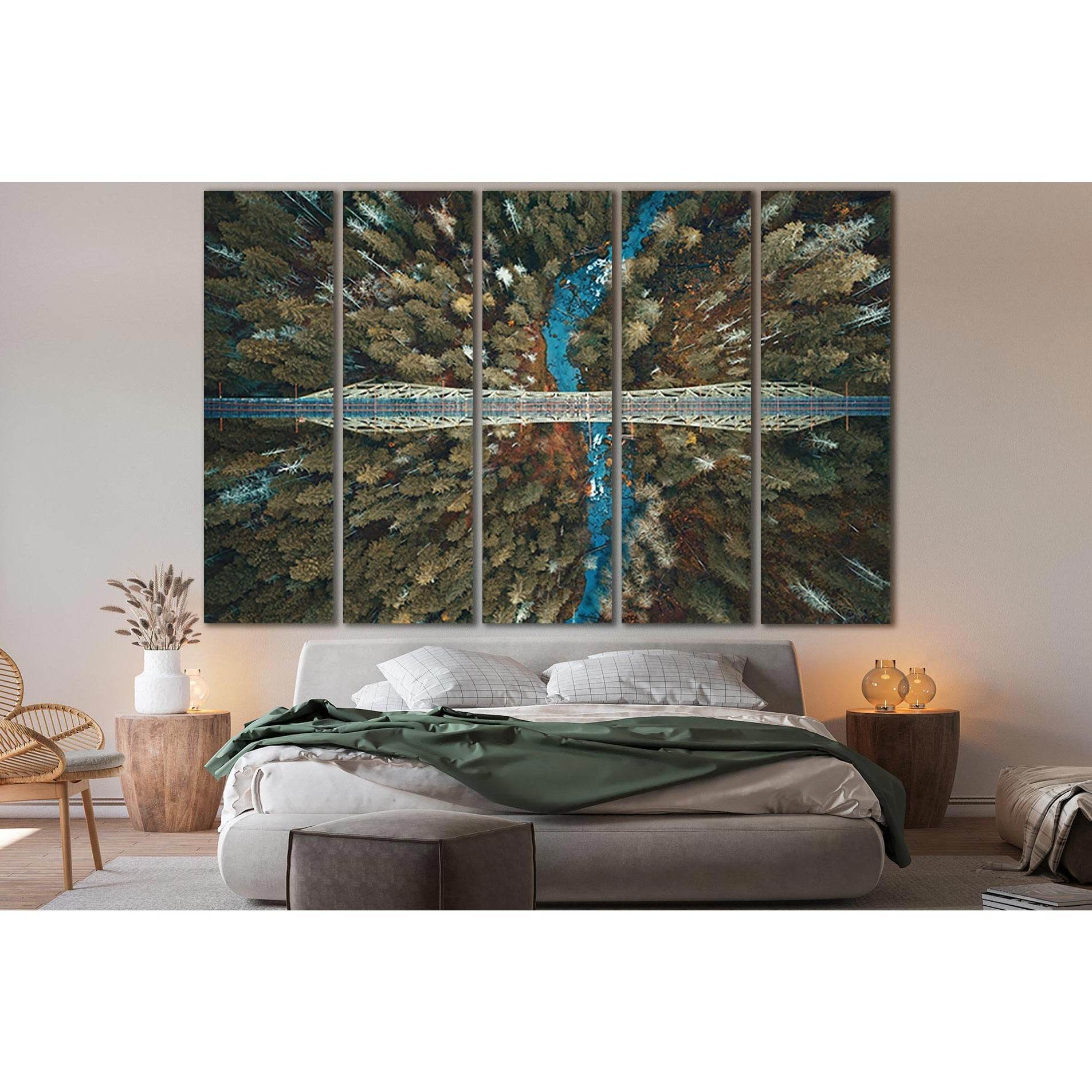 Railway Bridge Top View №SL1145 Ready to Hang Canvas PrintCanvas art arrives ready to hang, with hanging accessories included and no additional framing required. Every canvas print is hand-crafted, made on-demand at our workshop and expertly stretched aro