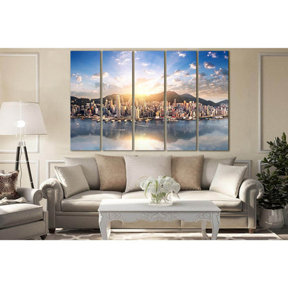 Hong Kong Cityscape Morning №SL1459 Ready to Hang Canvas PrintCanvas art arrives ready to hang, with hanging accessories included and no additional framing required. Every canvas print is hand-crafted, made on-demand at our workshop and expertly stretched