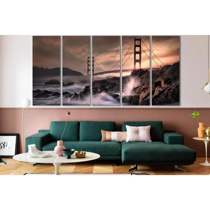 Golden Gate Bridge №SL1132 Ready to Hang Canvas PrintCanvas art arrives ready to hang, with hanging accessories included and no additional framing required. Every canvas print is hand-crafted, made on-demand at our workshop and expertly stretched around 1