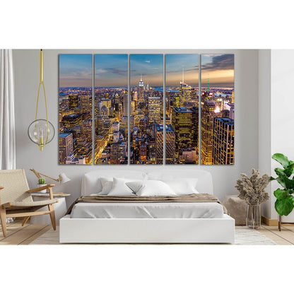 New York City Manhattan Skyline №SL358 Ready to Hang Canvas PrintCanvas art arrives ready to hang, with hanging accessories included and no additional framing required. Every canvas print is hand-crafted, made on-demand at our workshop and expertly stretc