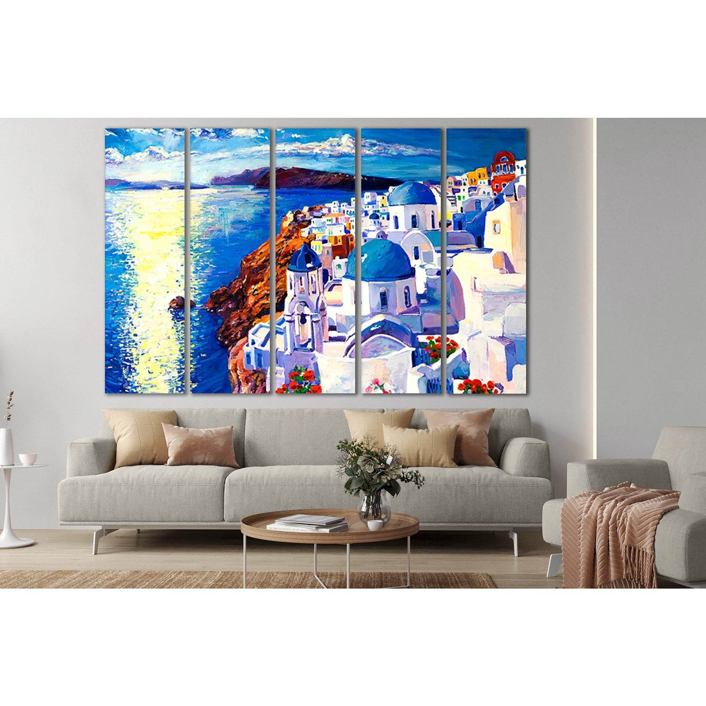 Oil Painting Santorini №SL601 Ready to Hang Canvas PrintCanvas art arrives ready to hang, with hanging accessories included and no additional framing required. Every canvas print is hand-crafted, made on-demand at our workshop and expertly stretched aroun