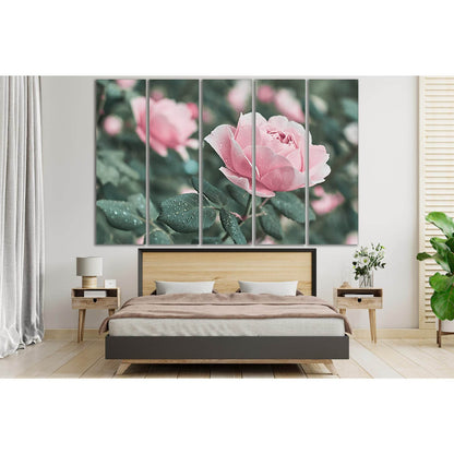 Pink Roses Flower In The Garden №SL711 Ready to Hang Canvas PrintCanvas art arrives ready to hang, with hanging accessories included and no additional framing required. Every canvas print is hand-crafted, made on-demand at our workshop and expertly stretc