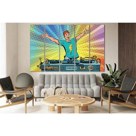 Dj On Club Party Pop Art №SL553 Ready to Hang Canvas PrintCanvas art arrives ready to hang, with hanging accessories included and no additional framing required. Every canvas print is hand-crafted, made on-demand at our workshop and expertly stretched aro