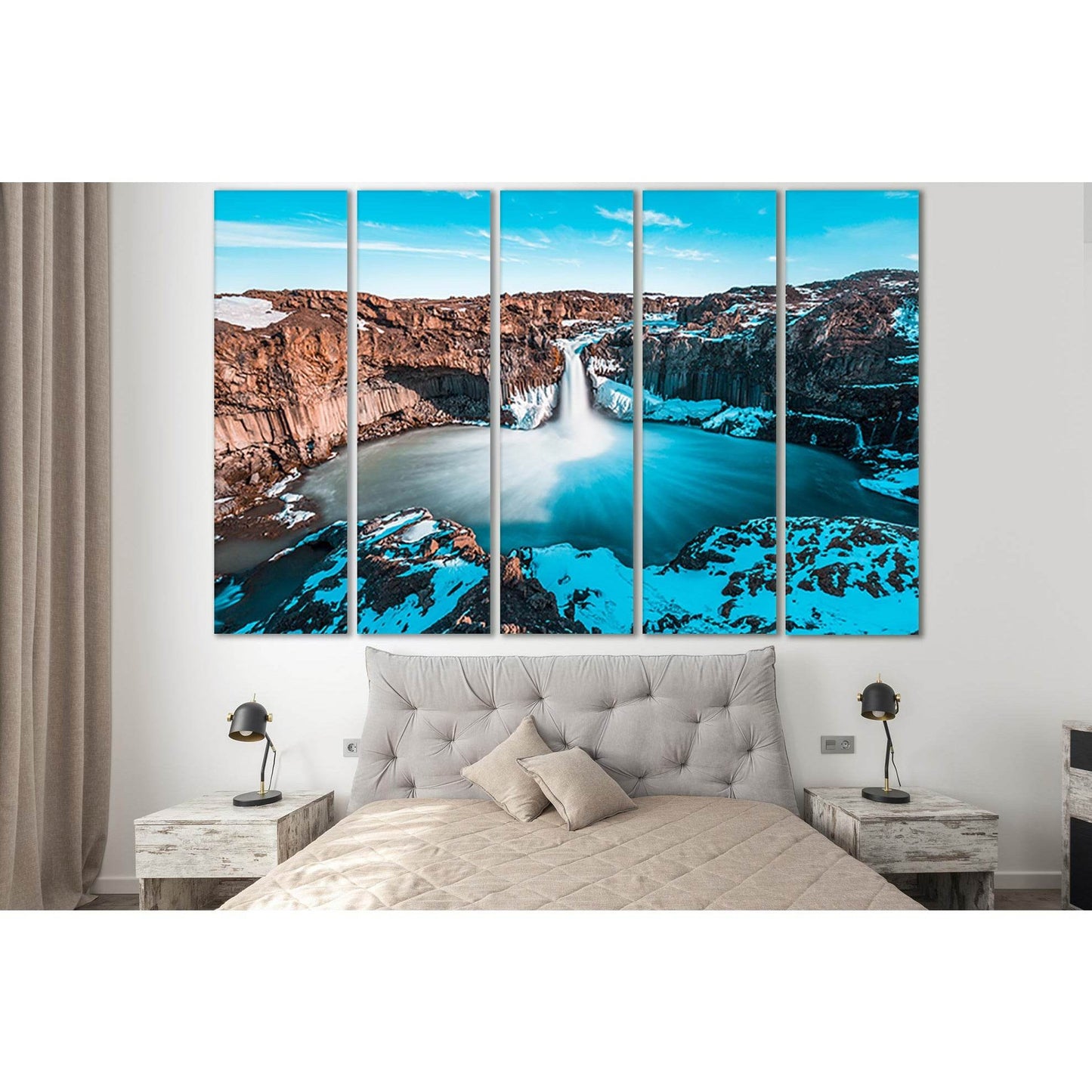 Aldeyjarfoss Beautiful Waterfall In Iceland №SL474 Ready to Hang Canvas PrintCanvas art arrives ready to hang, with hanging accessories included and no additional framing required. Every canvas print is hand-crafted, made on-demand at our workshop and exp