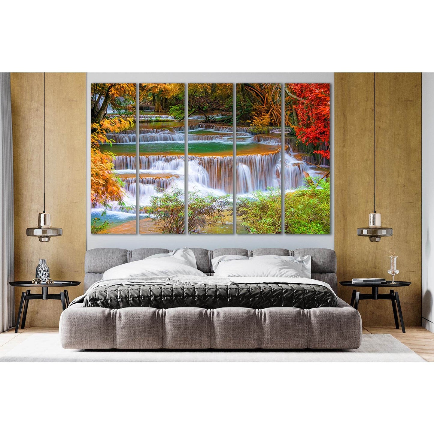 Thailand Autumn Waterfall Kanchanaburi №SL486 Ready to Hang Canvas PrintCanvas art arrives ready to hang, with hanging accessories included and no additional framing required. Every canvas print is hand-crafted, made on-demand at our workshop and expertly