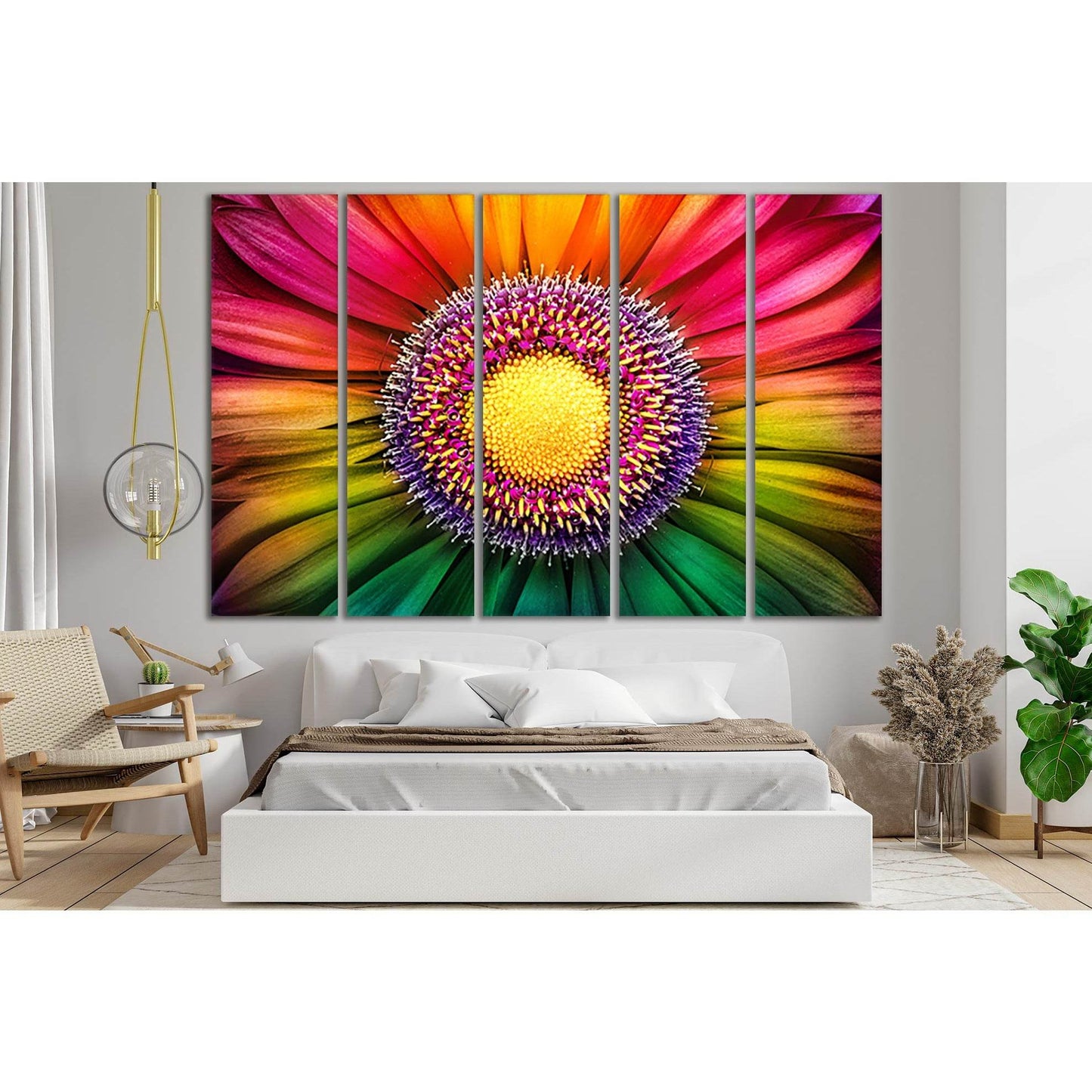 Multicolored Flower №SL718 Ready to Hang Canvas PrintCanvas art arrives ready to hang, with hanging accessories included and no additional framing required. Every canvas print is hand-crafted, made on-demand at our workshop and expertly stretched around 1