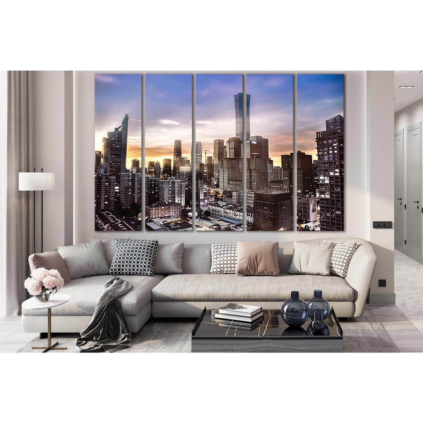 Cityscape Beautiful Morning №SL1455 Ready to Hang Canvas PrintCanvas art arrives ready to hang, with hanging accessories included and no additional framing required. Every canvas print is hand-crafted, made on-demand at our workshop and expertly stretched