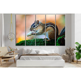 Little Chipmunk With Nuts №SL1516 Ready to Hang Canvas Print