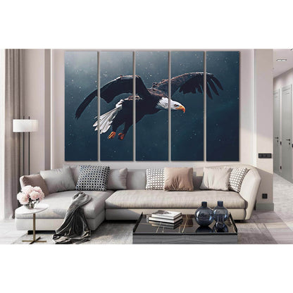 Flying Bald Eagle Wildlife №SL1543 Ready to Hang Canvas PrintCanvas art arrives ready to hang, with hanging accessories included and no additional framing required. Every canvas print is hand-crafted, made on-demand at our workshop and expertly stretched