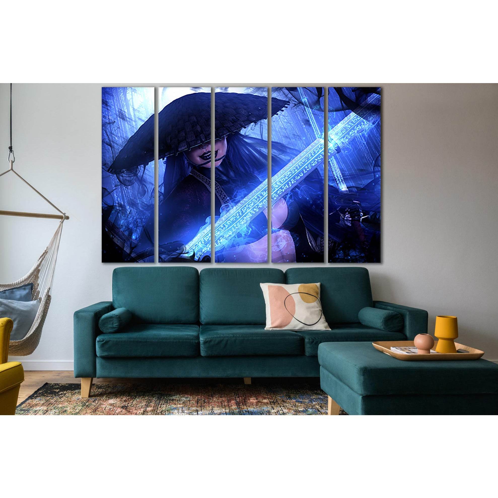 Woman With Magic Sword №SL1244 Ready to Hang Canvas Print