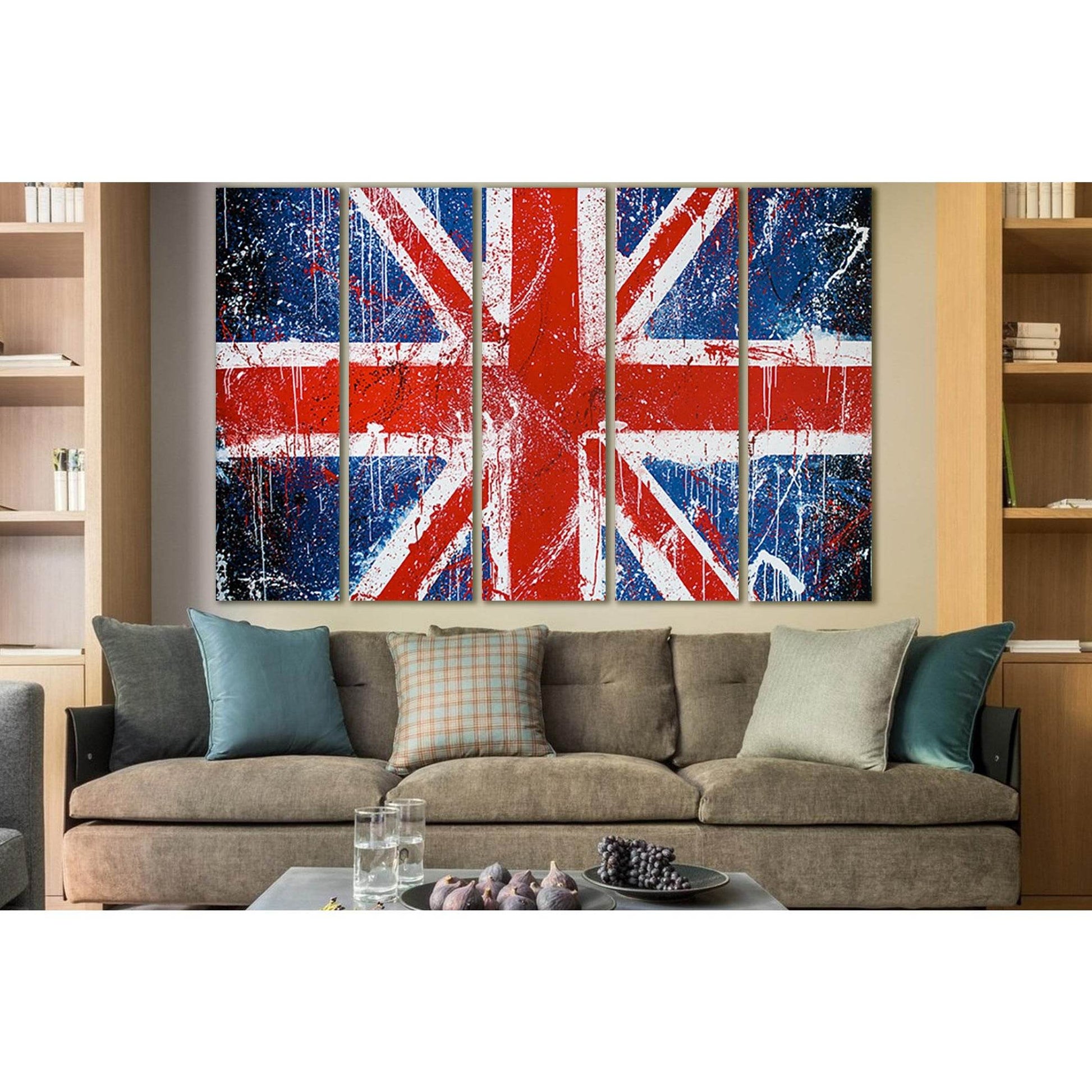 British Flag On Concrete Wall №SL1196 Ready to Hang Canvas PrintCanvas art arrives ready to hang, with hanging accessories included and no additional framing required. Every canvas print is hand-crafted, made on-demand at our workshop and expertly stretch