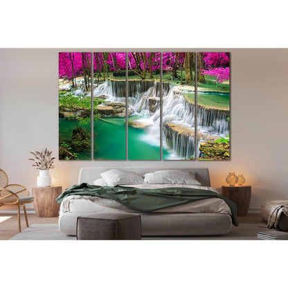 Amazing Waterfall In Colorful Autumn Forest №SL483 Ready to Hang Canvas PrintCanvas art arrives ready to hang, with hanging accessories included and no additional framing required. Every canvas print is hand-crafted, made on-demand at our workshop and exp