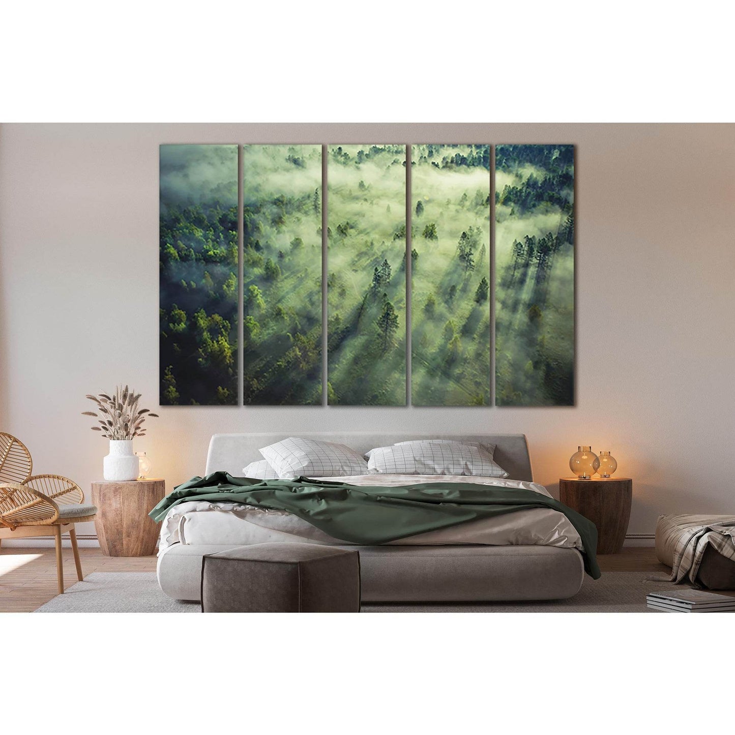 Foggy Clouds Above Forrest №Sl31 Ready to Hang Canvas PrintCanvas art arrives ready to hang, with hanging accessories included and no additional framing required. Every canvas print is hand-crafted, made on-demand at our workshop and expertly stretched ar