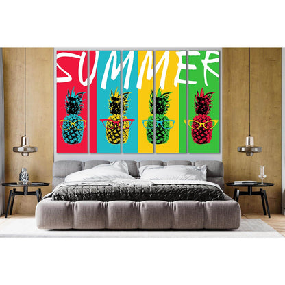 Pop Art Pineapple With Glasses №SL542 Ready to Hang Canvas PrintCanvas art arrives ready to hang, with hanging accessories included and no additional framing required. Every canvas print is hand-crafted, made on-demand at our workshop and expertly stretch