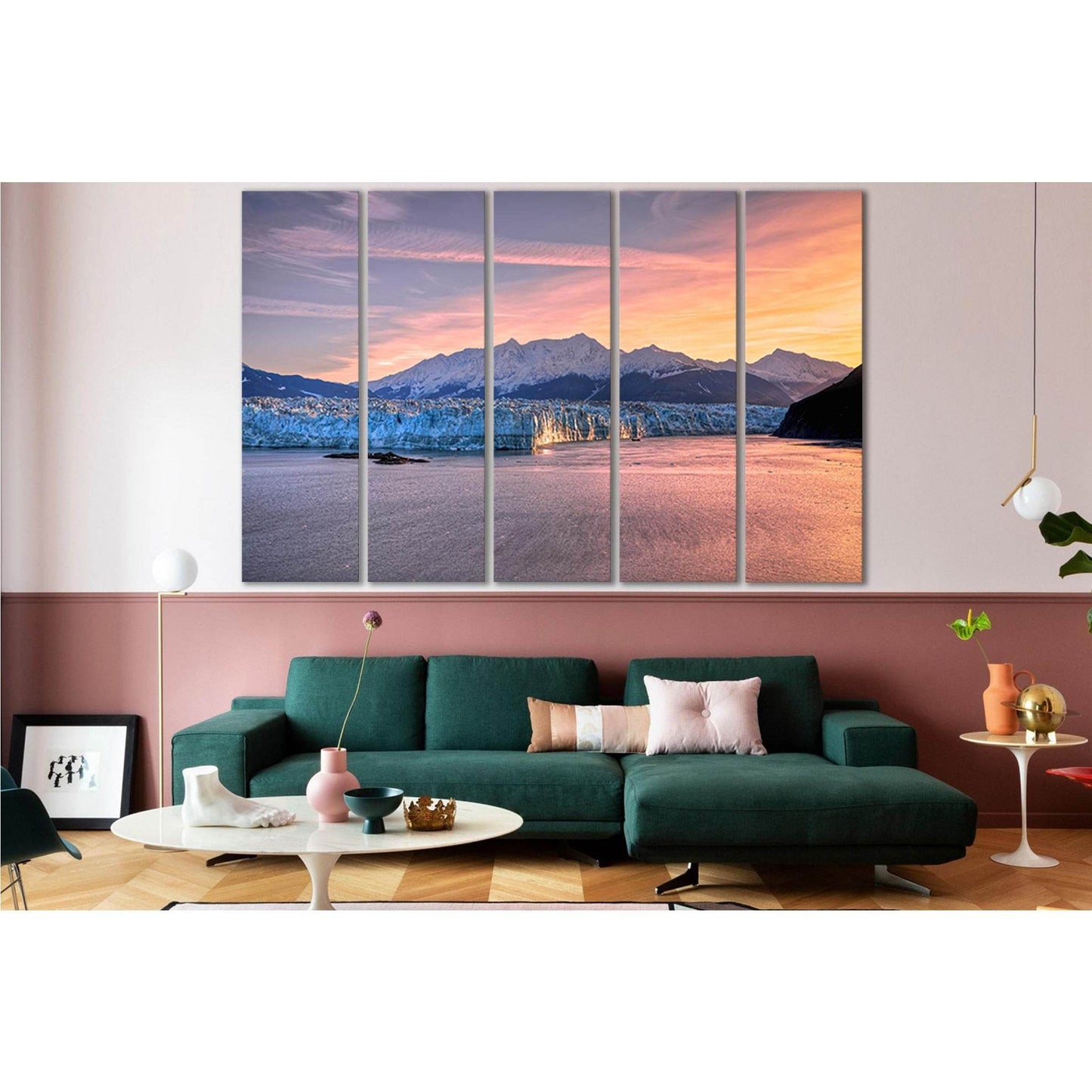 Sunrise At Hubbard Glacier Alaska №SL1317 Ready to Hang Canvas PrintCanvas art arrives ready to hang, with hanging accessories included and no additional framing required. Every canvas print is hand-crafted, made on-demand at our workshop and expertly str