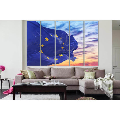 Flag Of The European Union №SL1189 Ready to Hang Canvas PrintCanvas art arrives ready to hang, with hanging accessories included and no additional framing required. Every canvas print is hand-crafted, made on-demand at our workshop and expertly stretched