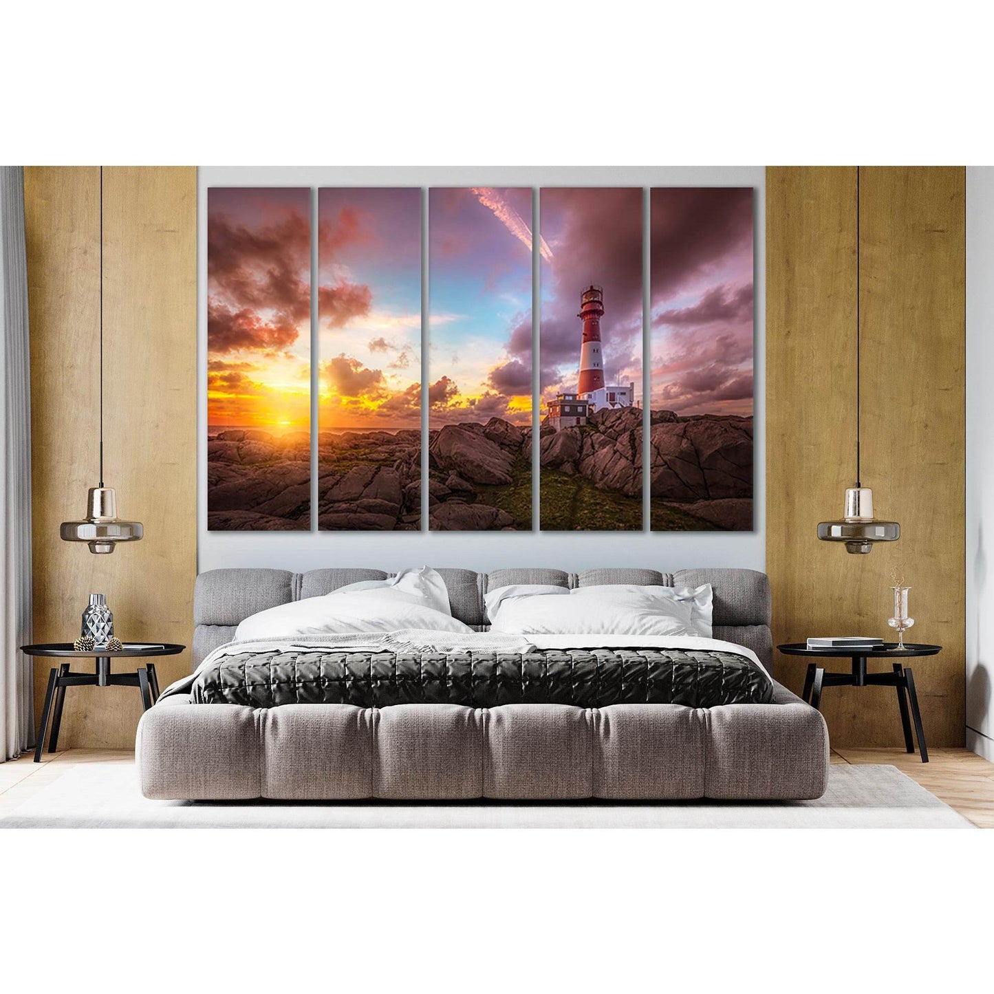 Beautiful Sunset And Marine Lighthouse №SL284 Ready to Hang Canvas PrintCanvas art arrives ready to hang, with hanging accessories included and no additional framing required. Every canvas print is hand-crafted, made on-demand at our workshop and expertly