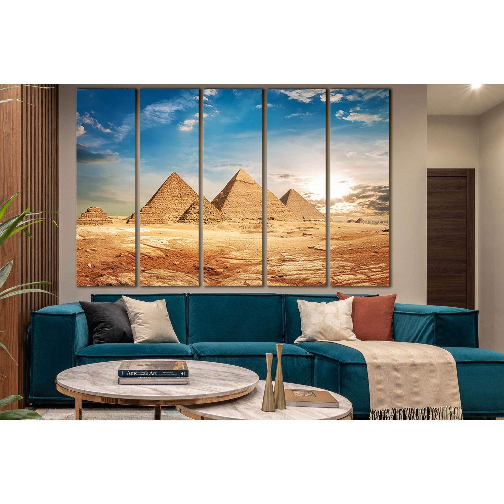 View Of The Pyramids №SL1402 Ready to Hang Canvas Print