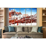 Snow Capped Mountains №SL1599 Ready to Hang Canvas Print
