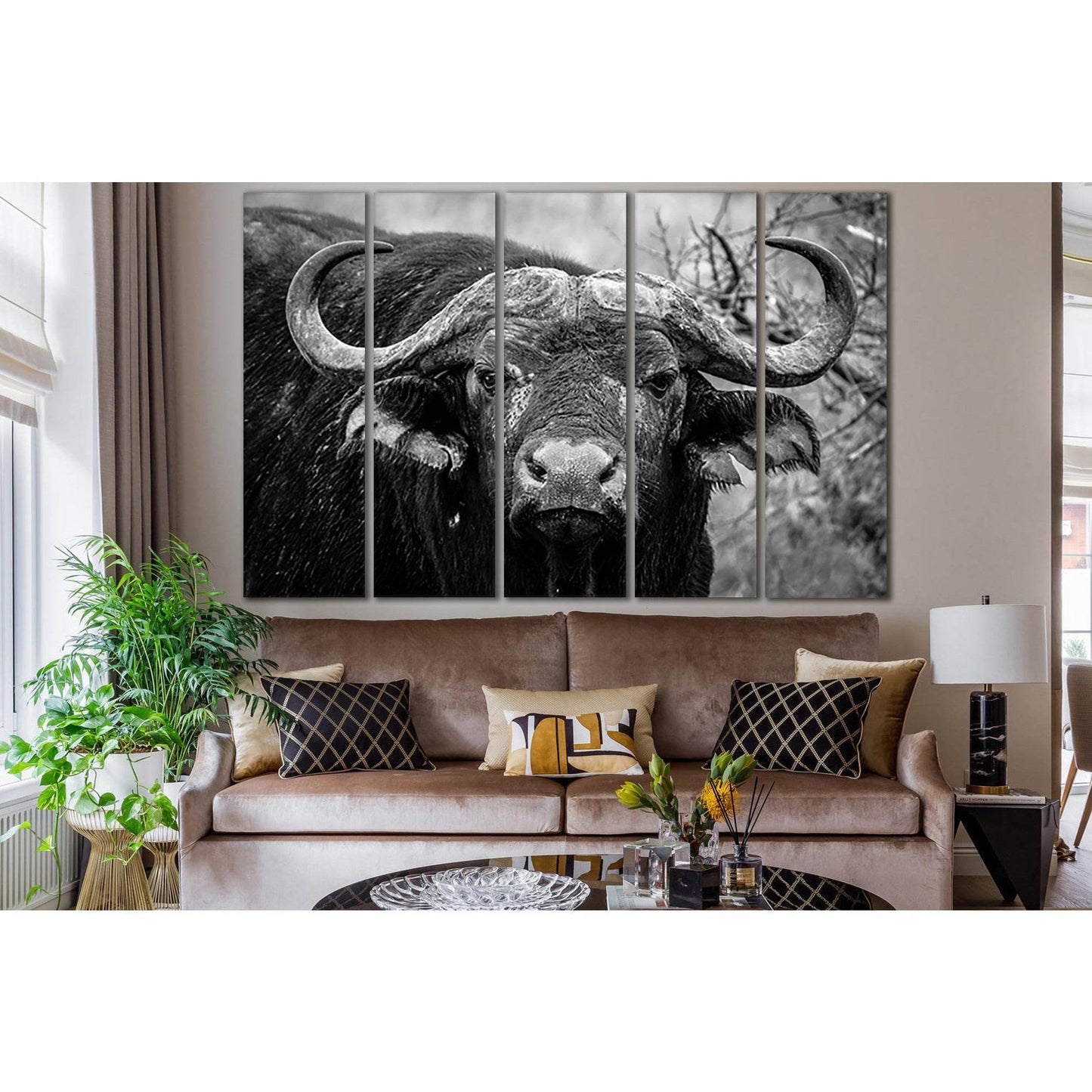 Close Up Of Buffalo №SL890 Ready to Hang Canvas PrintCanvas art arrives ready to hang, with hanging accessories included and no additional framing required. Every canvas print is hand-crafted, made on-demand at our workshop and expertly stretched around 1