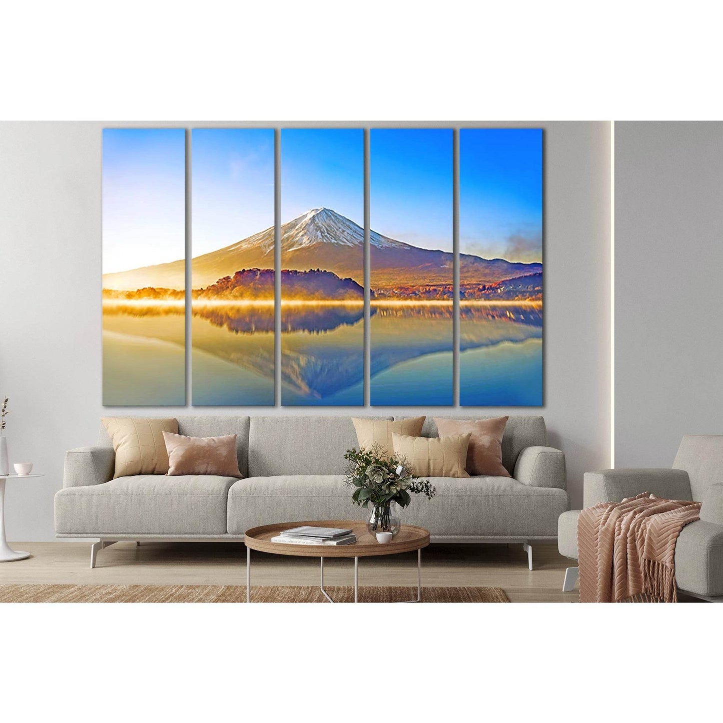 Autumn Morning Mount Fuji №SL1493 Ready to Hang Canvas PrintCanvas art arrives ready to hang, with hanging accessories included and no additional framing required. Every canvas print is hand-crafted, made on-demand at our workshop and expertly stretched a
