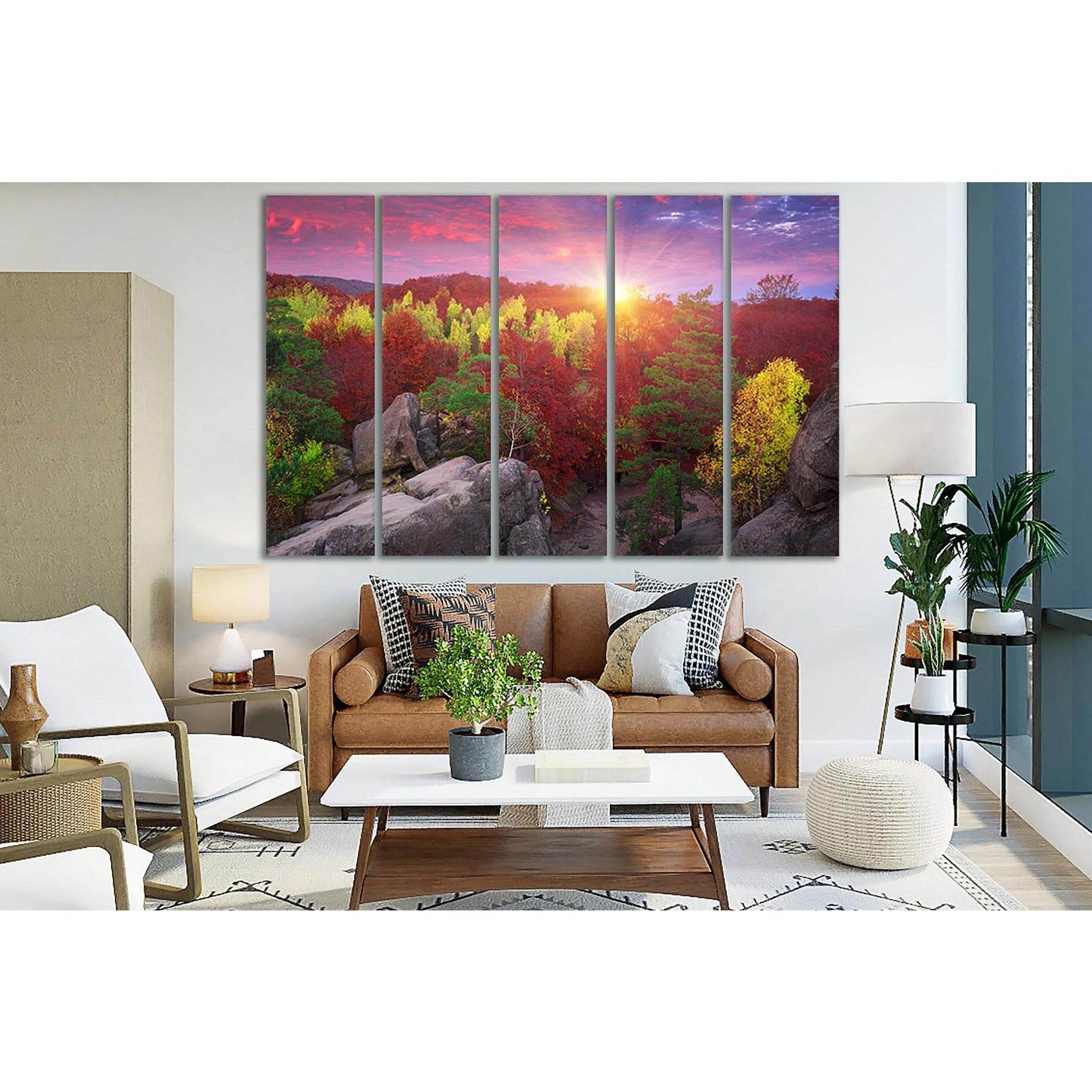 Autumn Trees At Sunrise №SL281 Ready to Hang Canvas PrintCanvas art arrives ready to hang, with hanging accessories included and no additional framing required. Every canvas print is hand-crafted, made on-demand at our workshop and expertly stretched arou