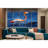 Pink Flamingo In Water №SL1523 Ready to Hang Canvas Print
