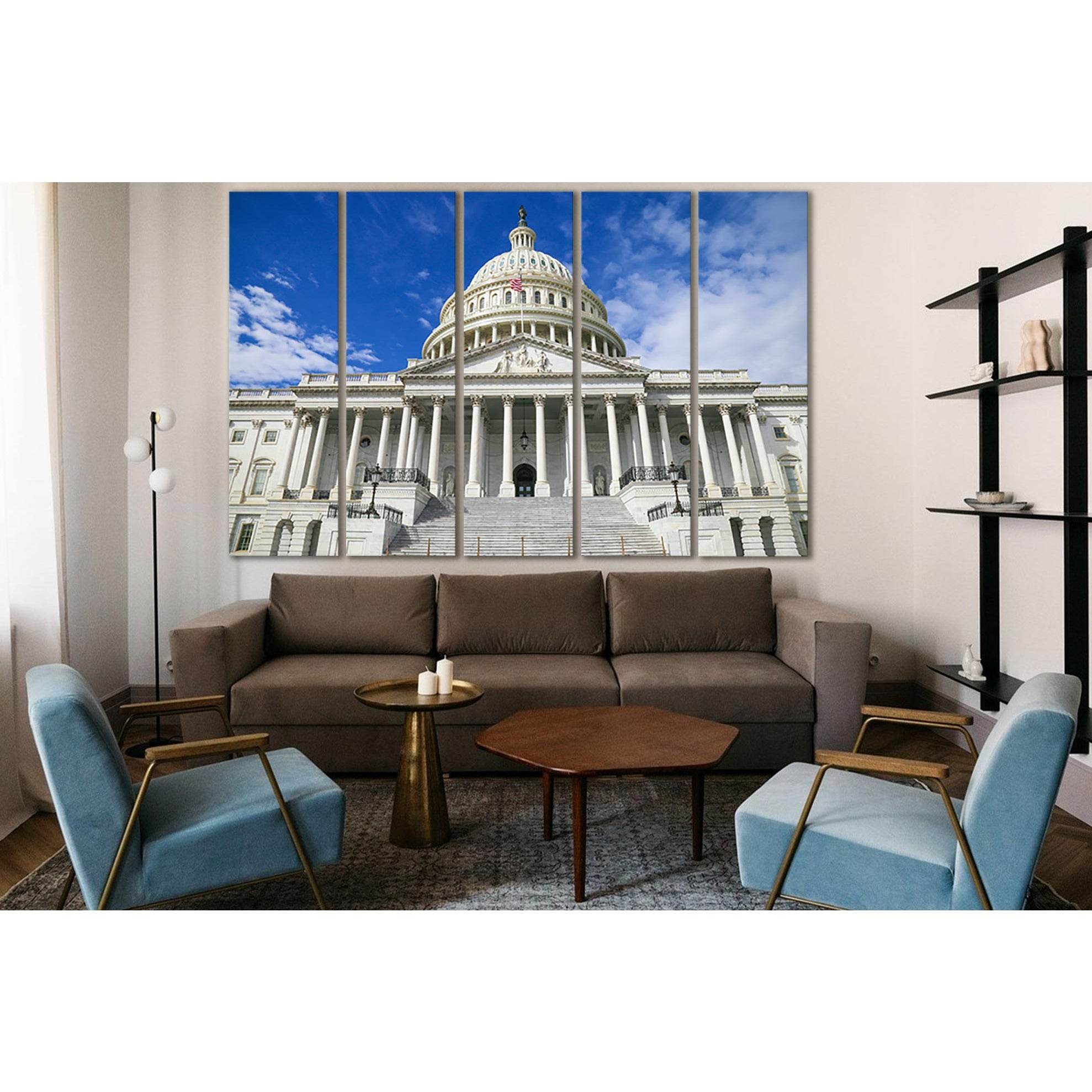 Capitol Building In Washington №SL1405 Ready to Hang Canvas Print