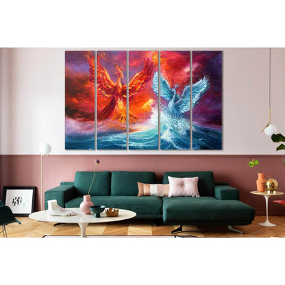 Phoenix And Spiritual Swan From Waves №SL596 Ready to Hang Canvas PrintCanvas art arrives ready to hang, with hanging accessories included and no additional framing required. Every canvas print is hand-crafted, made on-demand at our workshop and expertly