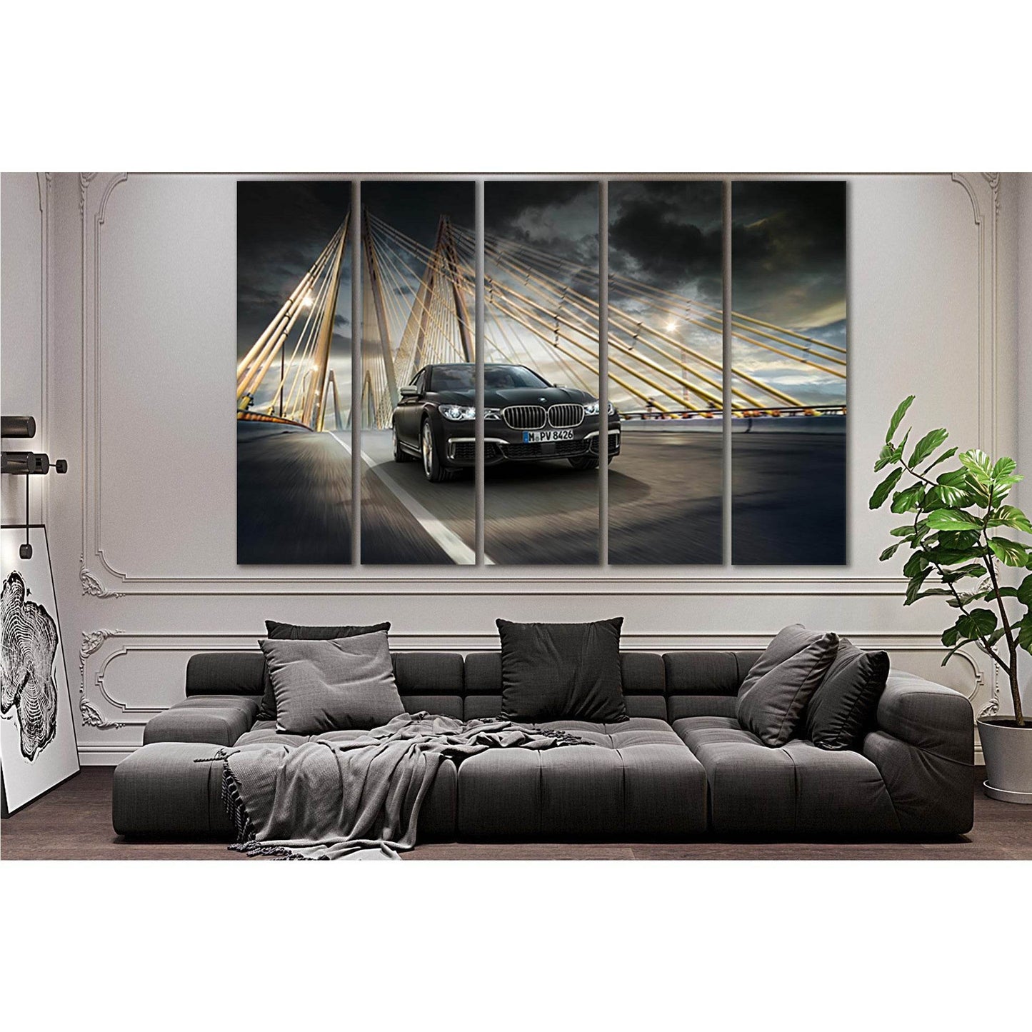 BMW On The Bridge №SL1138 Ready to Hang Canvas PrintCanvas art arrives ready to hang, with hanging accessories included and no additional framing required. Every canvas print is hand-crafted, made on-demand at our workshop and expertly stretched around 10