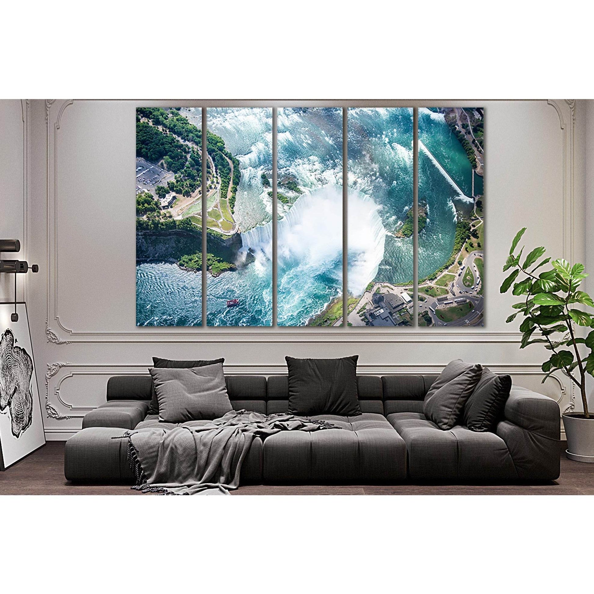 Niagara Falls Aerial View №SL478 Ready to Hang Canvas PrintCanvas art arrives ready to hang, with hanging accessories included and no additional framing required. Every canvas print is hand-crafted, made on-demand at our workshop and expertly stretched ar