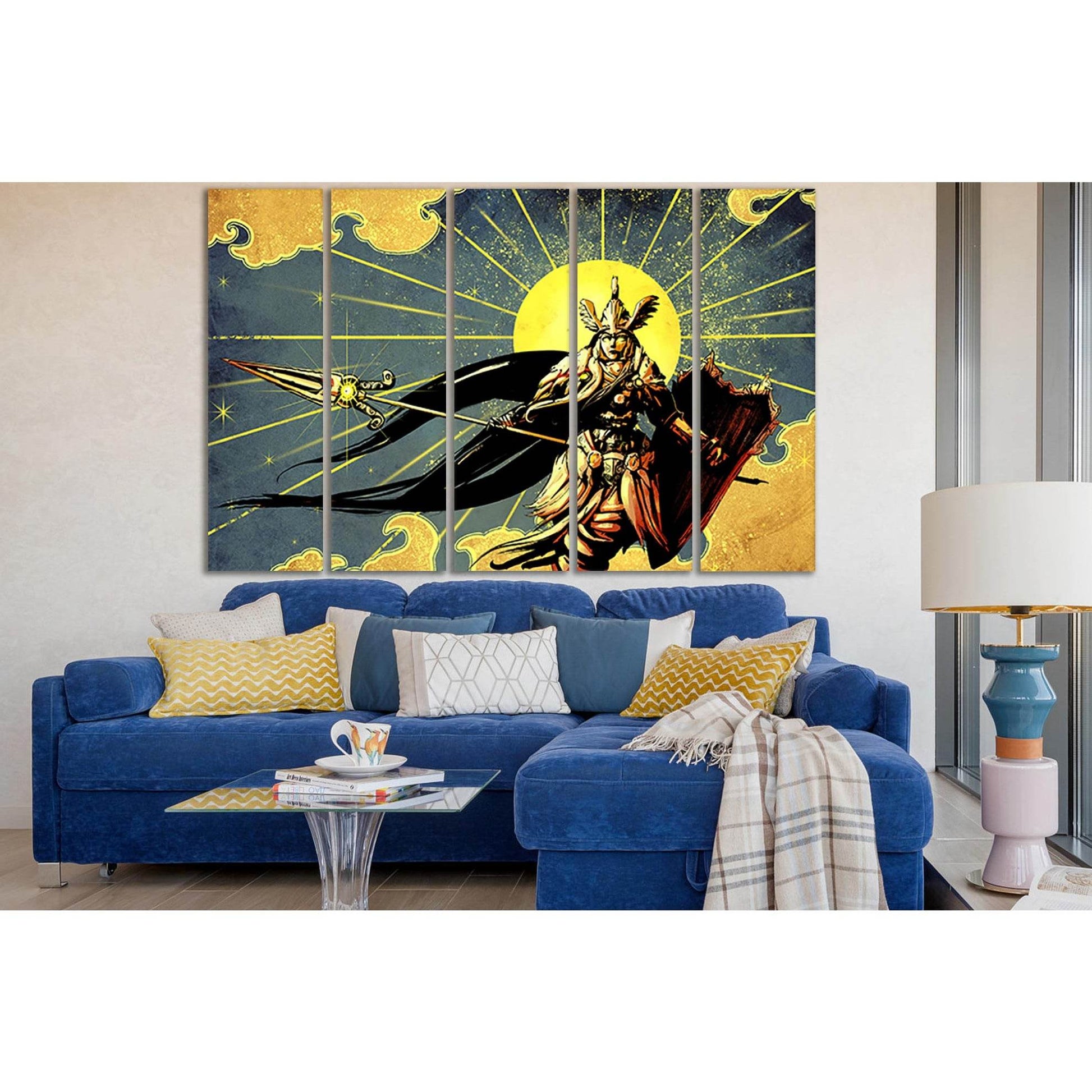 Beautiful Female Warrior №SL1229 Ready to Hang Canvas PrintCanvas art arrives ready to hang, with hanging accessories included and no additional framing required. Every canvas print is hand-crafted, made on-demand at our workshop and expertly stretched ar