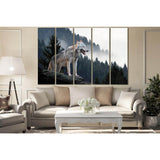 Gray Wolf In The Forest №SL1560 Ready to Hang Canvas Print
