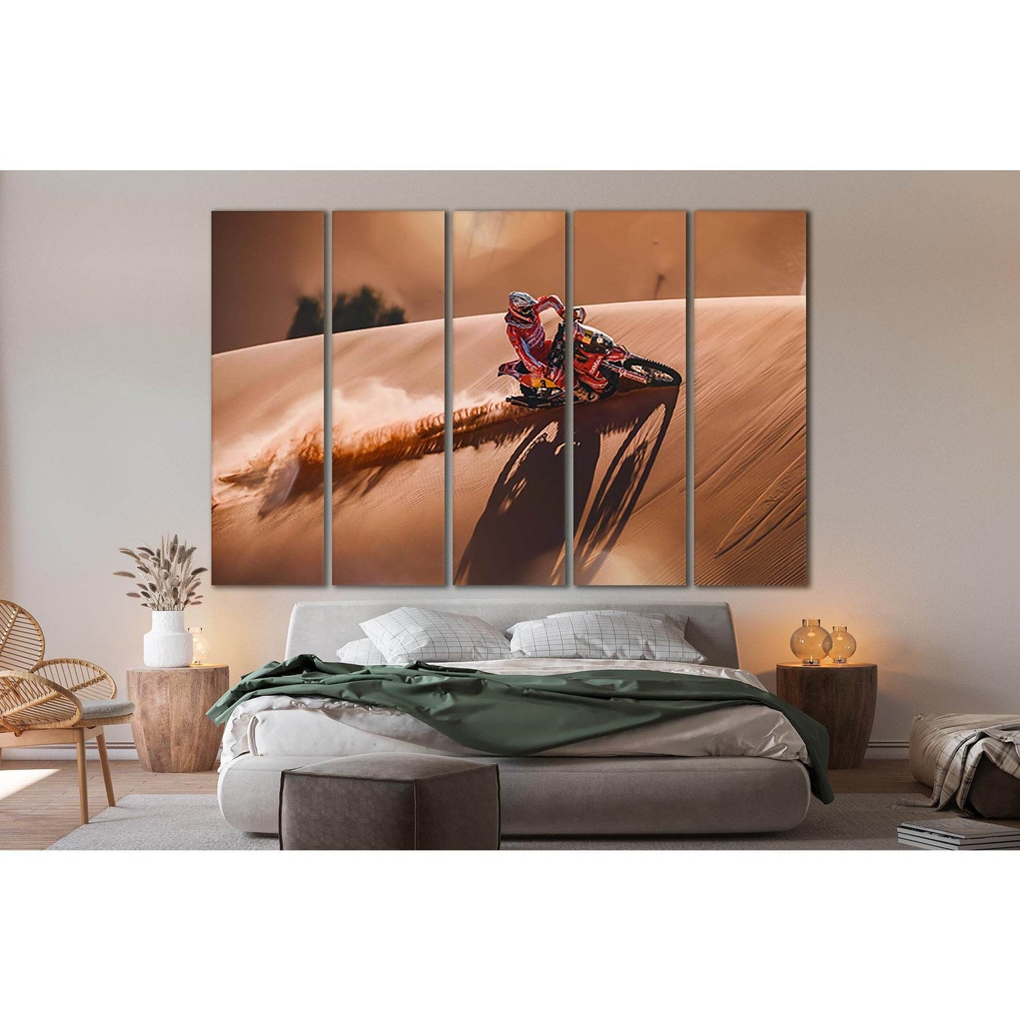 Biker On The Sand Dune №SL737 Ready to Hang Canvas PrintCanvas art arrives ready to hang, with hanging accessories included and no additional framing required. Every canvas print is hand-crafted, made on-demand at our workshop and expertly stretched aroun