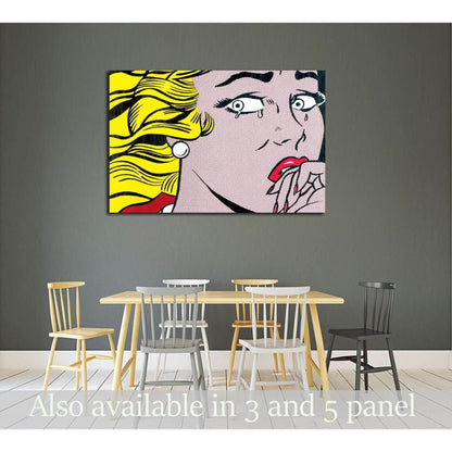 1960s pop art №3300 Ready to Hang Canvas Print - Zellart Canvas Prints ALL_Products, s-3300