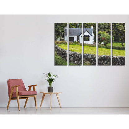 Small White Countryside Cottage, Islay Island №04204 Ready to Hang Canvas PrintCanvas art arrives ready to hang, with hanging accessories included and no additional framing required. Every canvas print is hand-crafted, made on-demand at our workshop and e