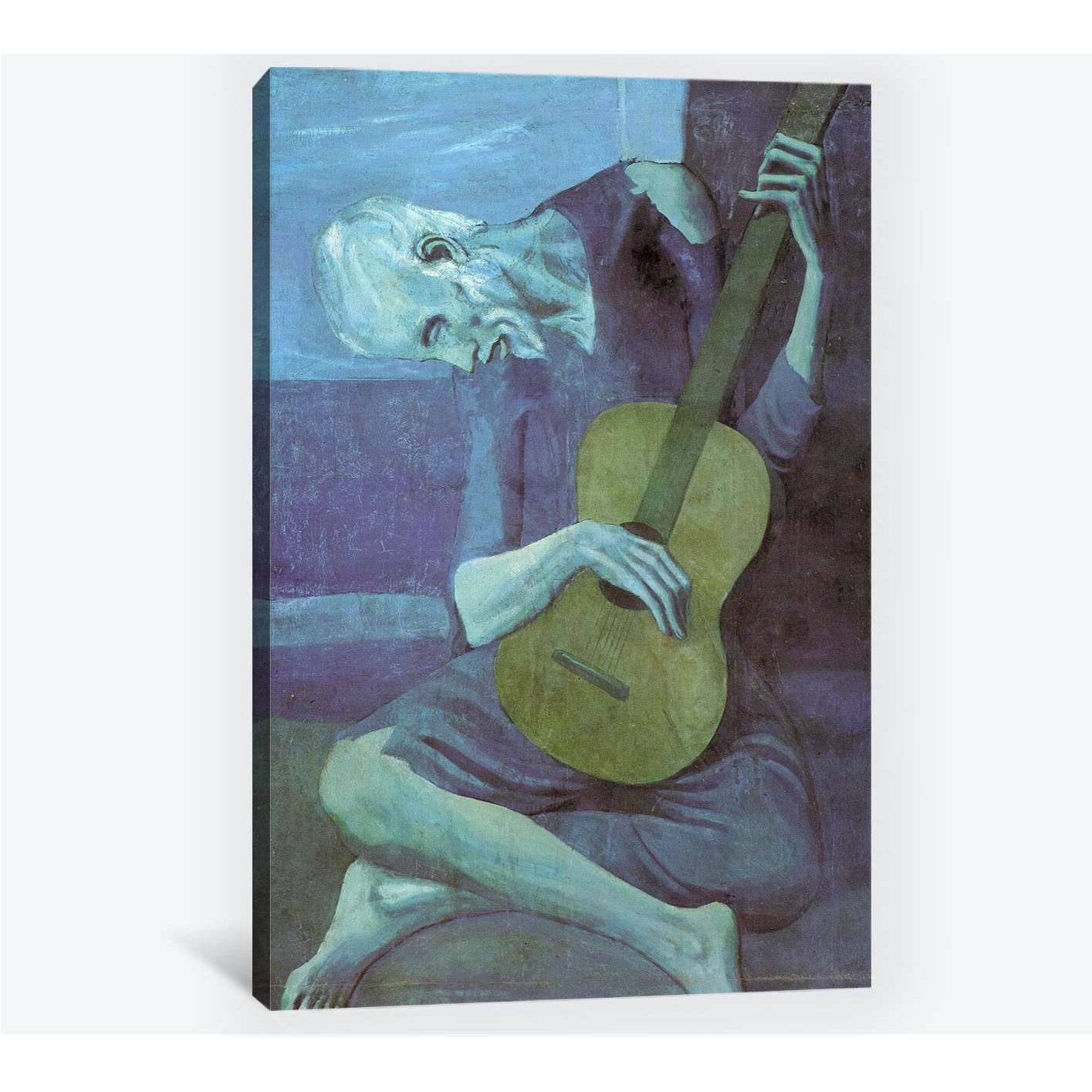 Pablo Picasso, old guitarist - Canvas printCanvas art arrives ready to hang, with hanging accessories included and no additional framing required. Every canvas print is hand-crafted, made on-demand at our workshop and expertly stretched around 100% North