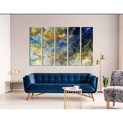 Dark Blue And Yellow Abstract №04346 Ready to Hang Canvas PrintCanvas art arrives ready to hang, with hanging accessories included and no additional framing required. Every canvas print is hand-crafted, made on-demand at our workshop and expertly stretche