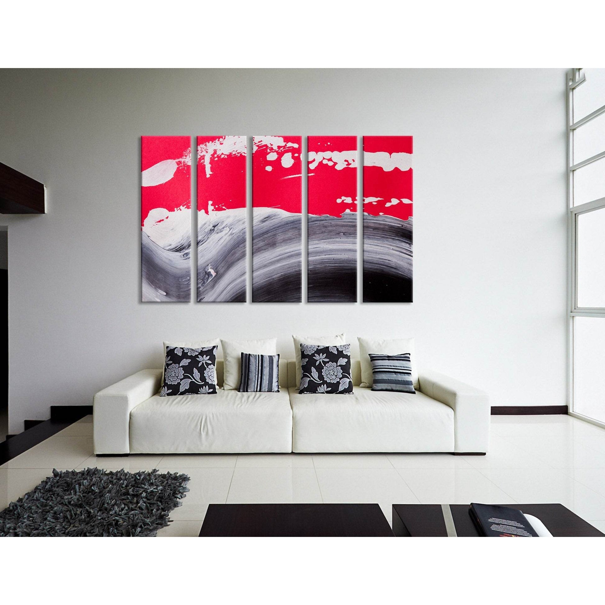 Bright Crimson And Gray Abstract №04124 Ready to Hang Canvas PrintCanvas art arrives ready to hang, with hanging accessories included and no additional framing required. Every canvas print is hand-crafted, made on-demand at our workshop and expertly stret